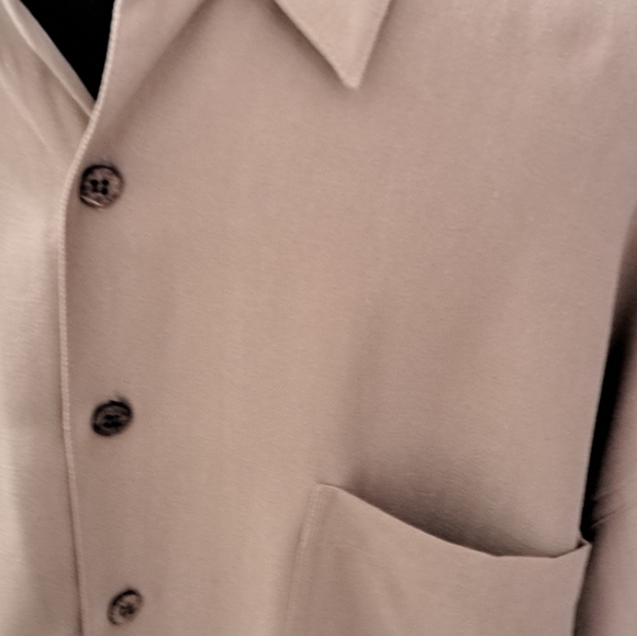 Bill Blass 100% Silk Button Down Shirt   Size XL - Picture 3 of 10